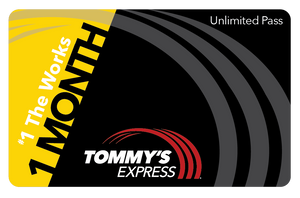 tommys express 1 month works card