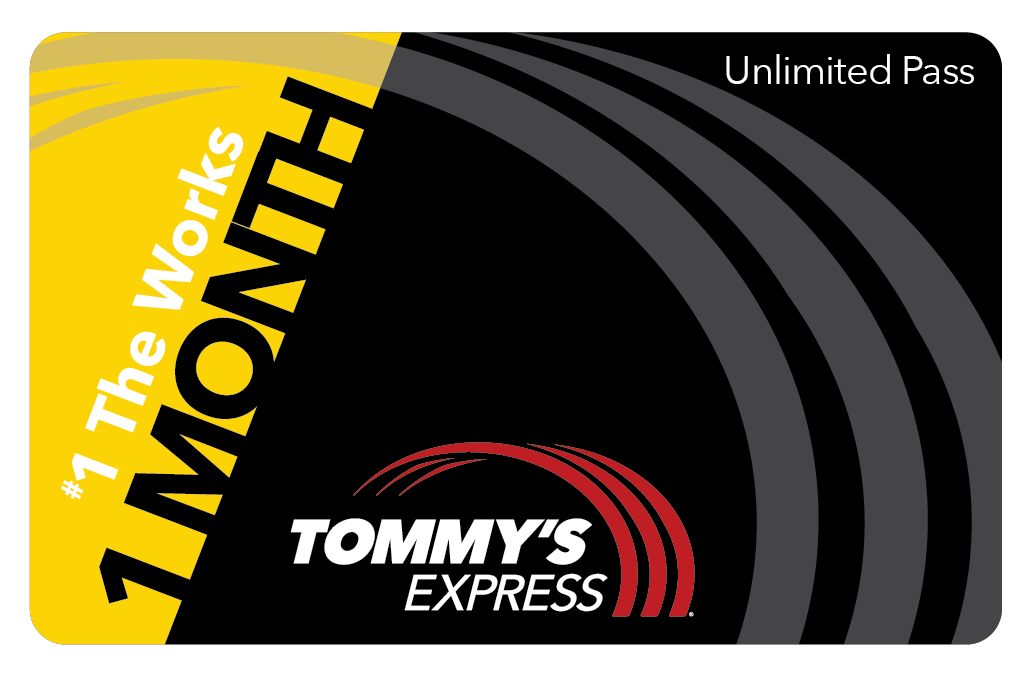 tommys express 1 month works card